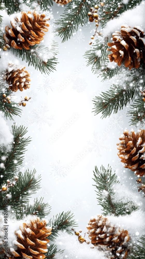 Xmas border frame. Festive Christmas and New Year background Xmas border frame. Festive Christmas and New Year background