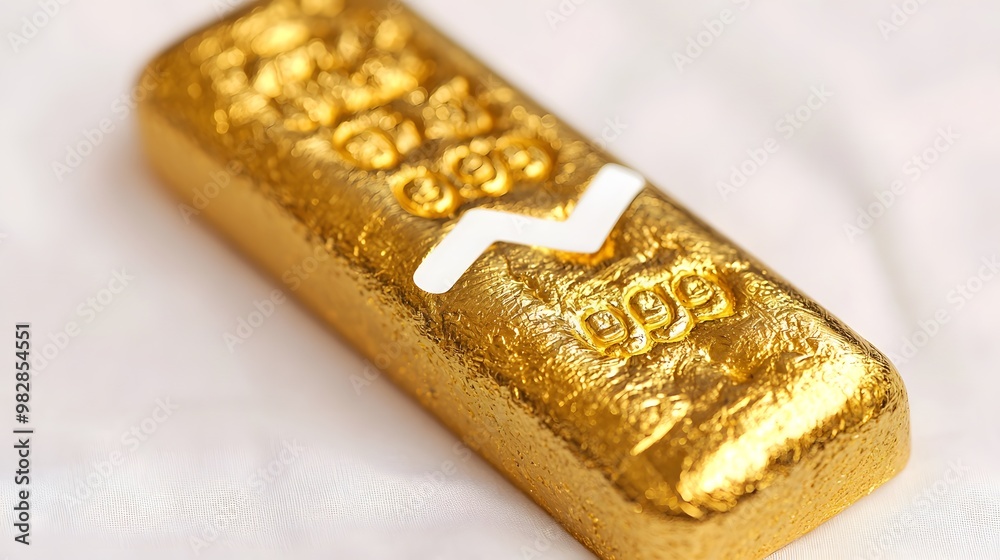 Price Surge Graph: A 3D gold bar ascends against an invisible chart. The curve—an exponential rise. The white space—an open question. Price Surge Graph: A 3D gold bar ascends against an invisible chart. The curve—an exponential rise. The white space—an open question.