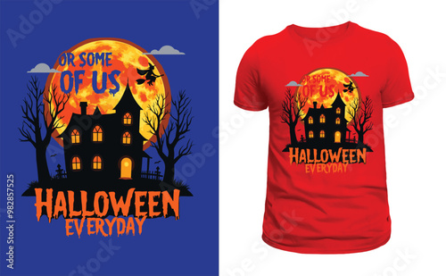 This t shirt design with Halloween