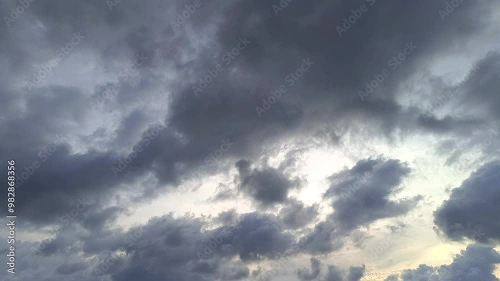 Storm clouds timelapse. Storm clouds timelapse.