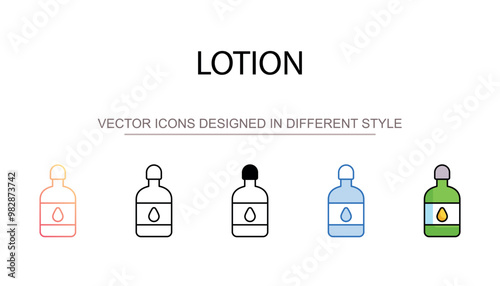 Lotion icon design with white background stock illustration