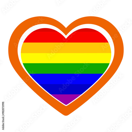 Free Download LGBTQ pride rainbow icon colorful hand-drawn symbol for diversity, inclusion, equality, and advocacy, ideal for social justice and pride celebration visuals. Simple LGBTQ rainbow icon hand-drawn for - GFXLoad