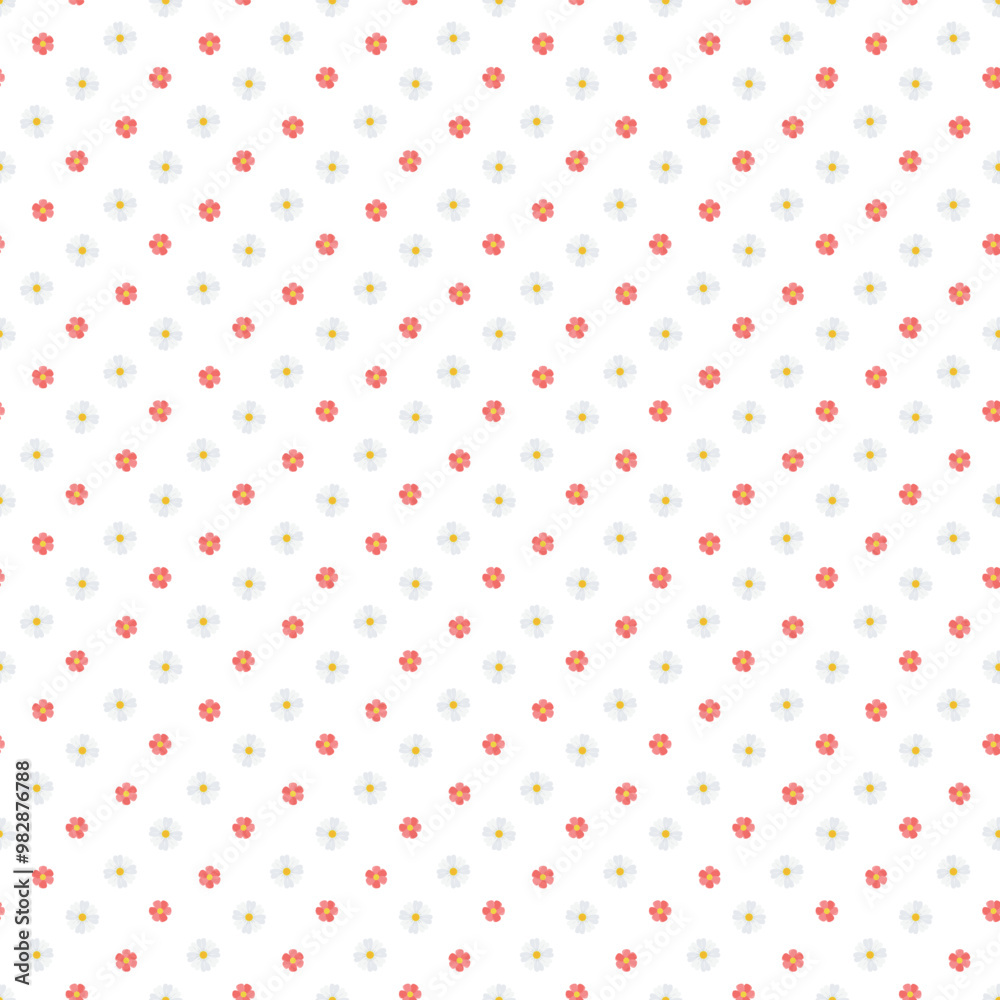 Hand drawn small floral pattern design. Hand drawn small floral pattern design.