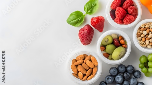 Wallpaper Mural Healthy Eating Essentials - Portion Control Balanced Snacking and Efficient Meal Prep for a Nutrient-Rich to Promote Wellness and Healthy Habits Torontodigital.ca