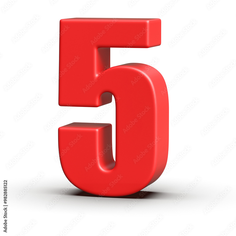Red Number 5 Red Number 5