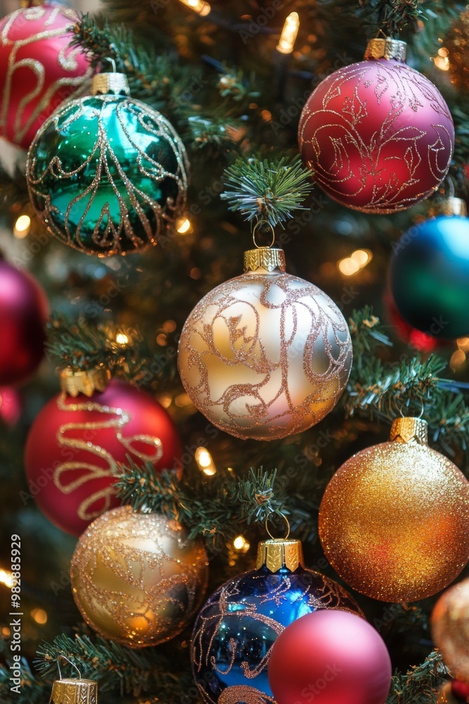Festive Christmas and New Year background Festive Christmas and New Year background