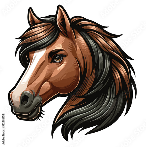 Horse PNG  (Created in AI and then turned into PNG)