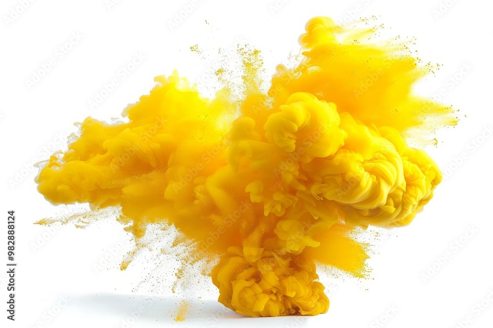 yellow color explosion isolated on white background, cut-out, png, clipping path yellow color explosion isolated on white background, cut-out, png, clipping path