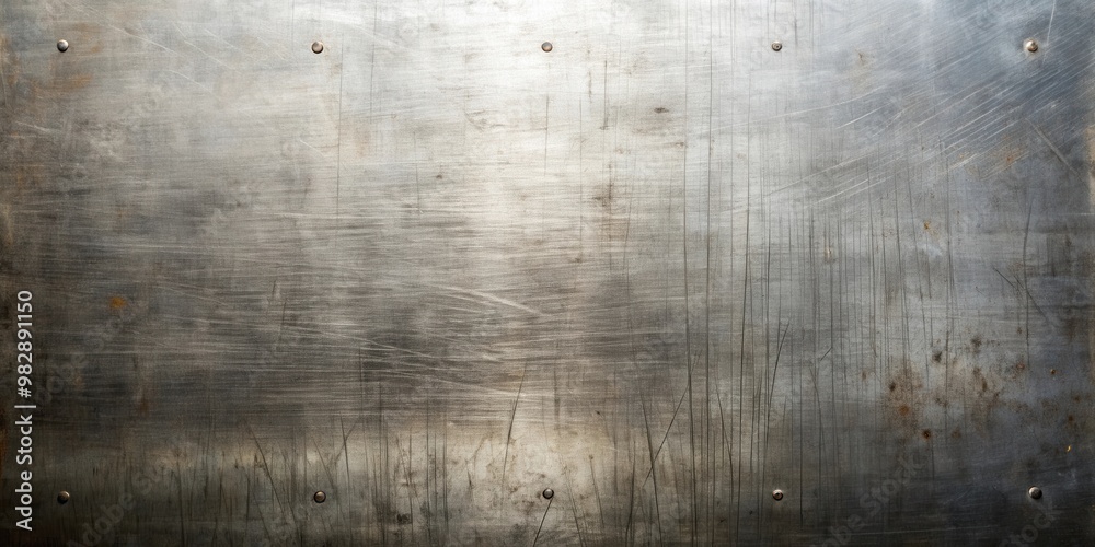 Fototapeta premium Industrial metal surface with scratched and worn background