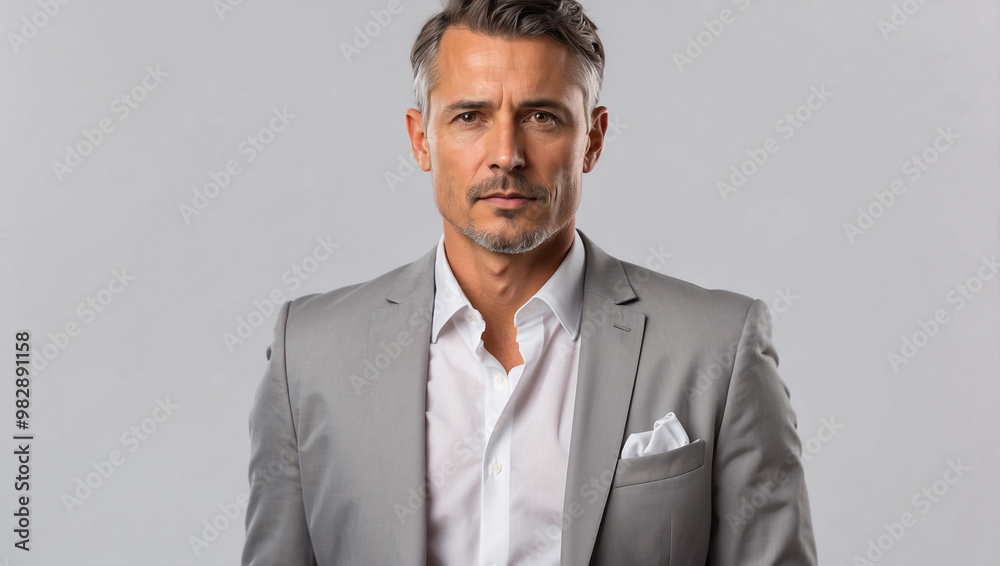 Man in Grey Suit Man in Grey Suit