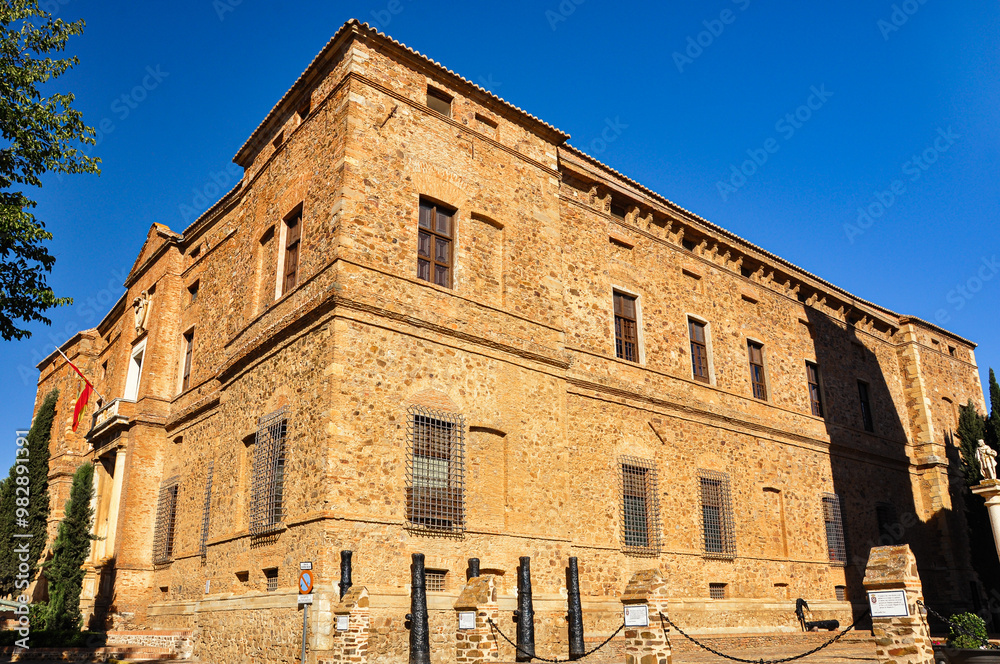 Fototapeta premium The Central Archive of the General Army located in a magnificent 16th century palace in Viso del Marqués, along with beautiful fresco paintings