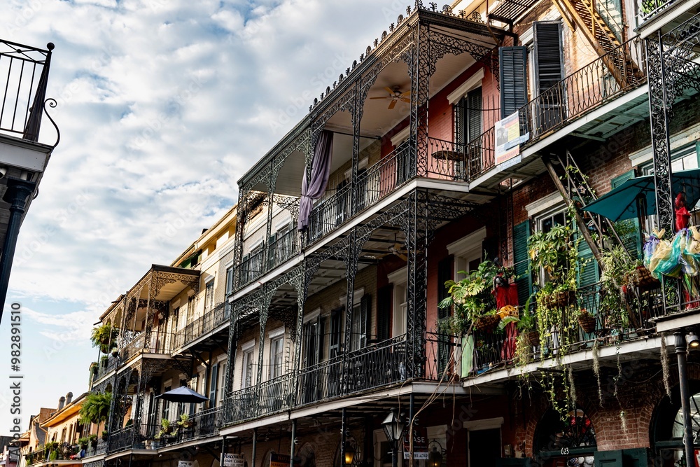 French Quarter in New Orleans, LA on a Weekday