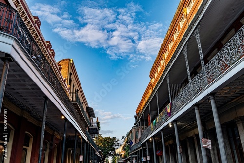 French Quarter in New Orleans, LA on a Weekday