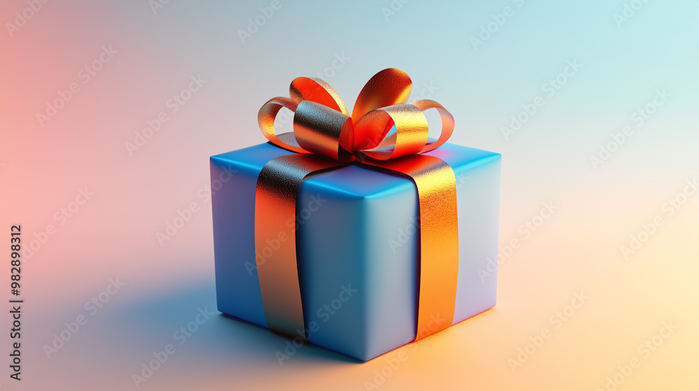 Colorful 3D Gift Icon on White Background
Colorful 3D Gift Icon on White Background