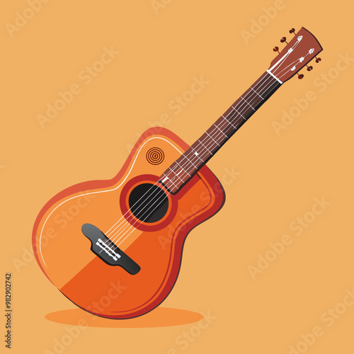 vector illustration of guitar