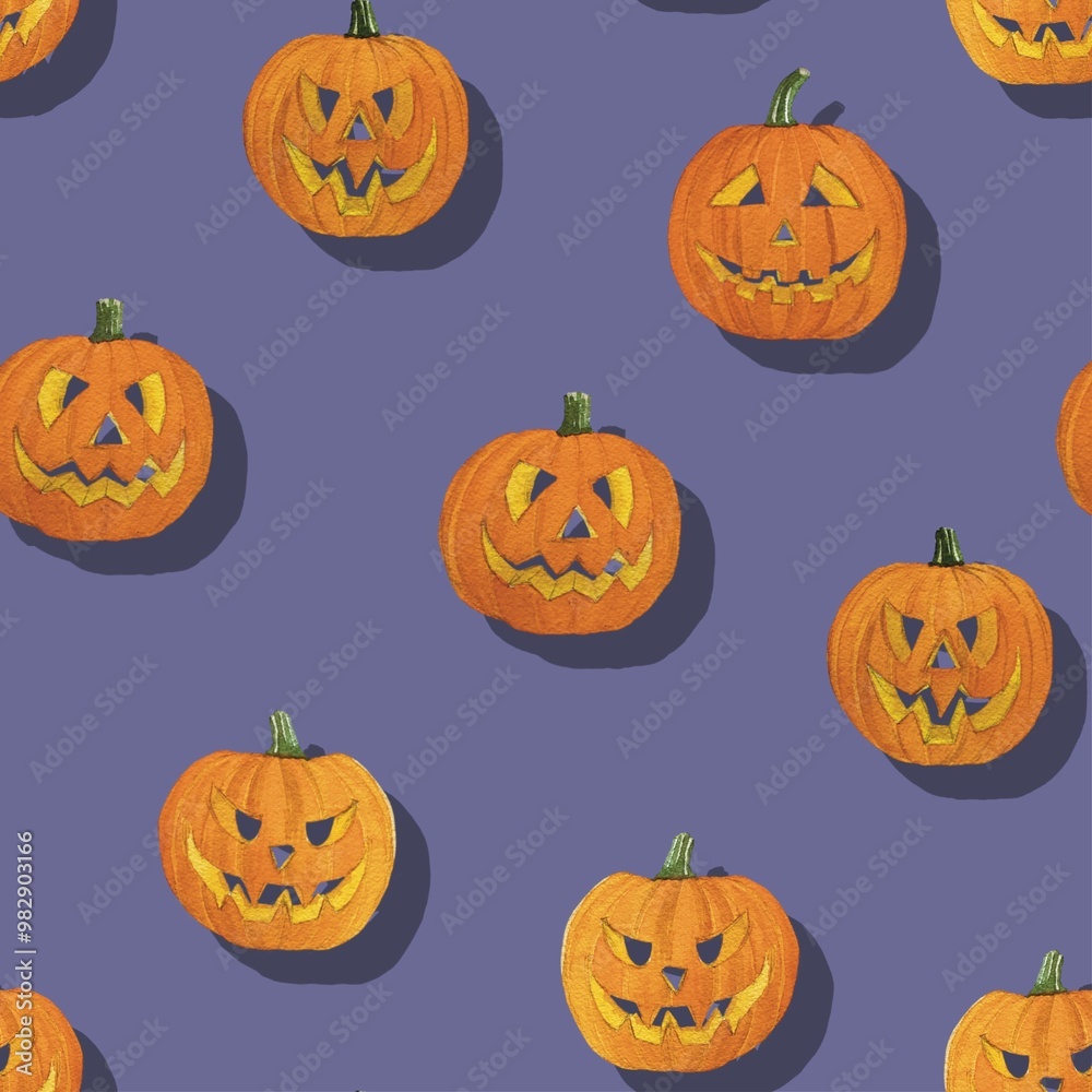 Pumpkin pattern tile Pumpkin pattern tile
