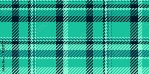 Greeting pattern tartan plaid, cute check vector textile. King fabric texture background seamless in teal and dark colors.