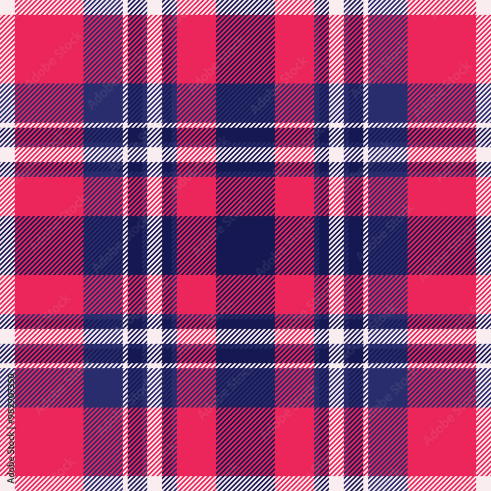 Plaid pattern fabric of tartan textile seamless with a check texture vector background. Plaid pattern fabric of tartan textile seamless with a check texture vector background.