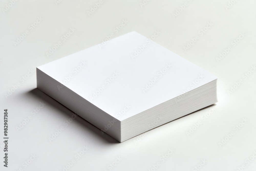 Sticky Note Pad. White Post-it Note Pad on Isolated Background for Business Sticky Note Pad. White Post-it Note Pad on Isolated Background for Business