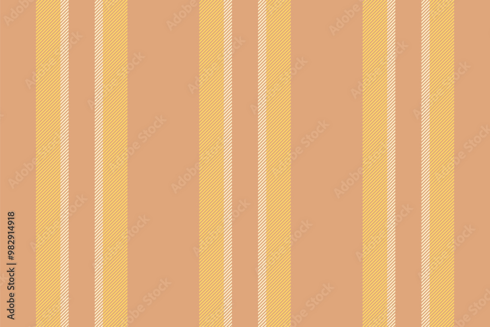 Dining room texture fabric stripe, vibrant lines vector seamless. Printing background pattern vertical textile in orange and yellow colors. Dining room texture fabric stripe, vibrant lines vector seamless. Printing background pattern vertical textile in orange and yellow colors.