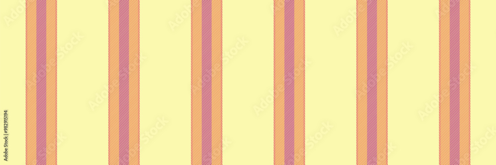 Obraz premium Drapery vertical background fabric, cool lines vector texture. Diwali stripe seamless textile pattern in yellow and orange colors.