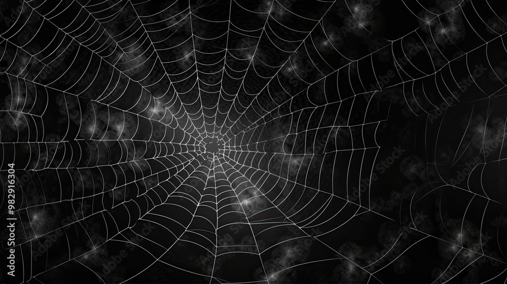 Naklejka premium black spider webs illustration or black cobwebs illustration