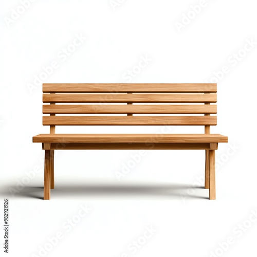 A minimalist wooden bench design perfect for outdoor or indoor spaces, showcasing natural wood texture and simplicity.