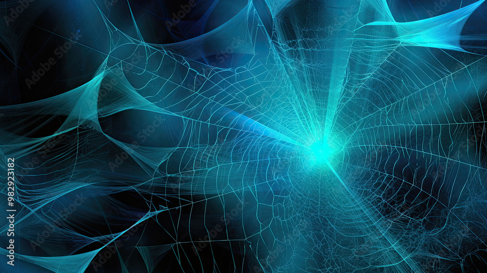 vivid cyan spider webs illustration or vivid cyan cobwebs illustration vivid cyan spider webs illustration or vivid cyan cobwebs illustration