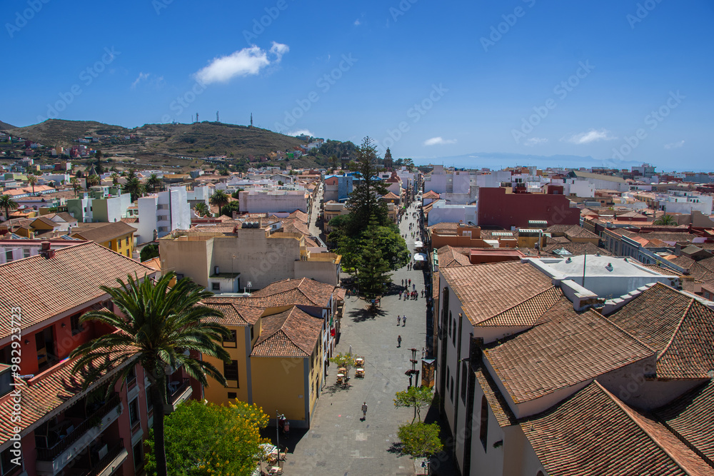 The view from above of San Cristobal de la Laguna