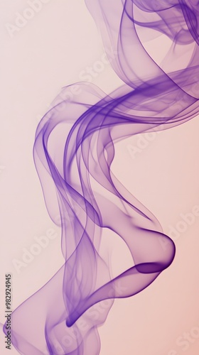 Purple Smoke on White Background, Abstract Image, Texture, Pattern Background, Wallpaper, Cover and Screen of Smartphone, PC, Laptop, 9:16 and 16:9 Format