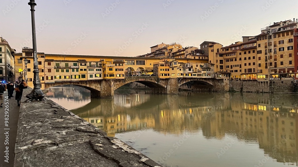 Fototapeta premium Tramonto a Firenze