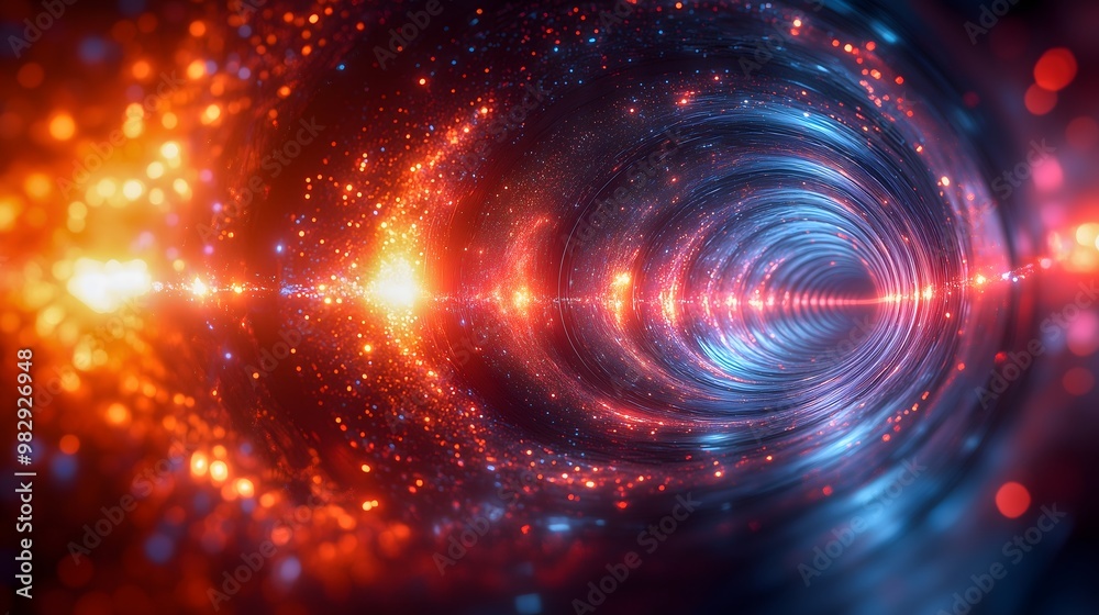 swirling tunnel recedes into the distance, the swirling pattern suggests motion and energy swirling tunnel recedes into the distance, the swirling pattern suggests motion and energy