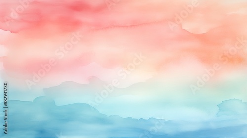 A beautiful blend of soft hues in watercolors, creating a dreamy abstract background perfect for various design projects.