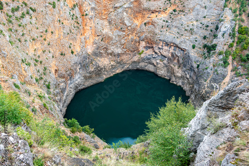 Red Lake near the city of Imotski, Croatia