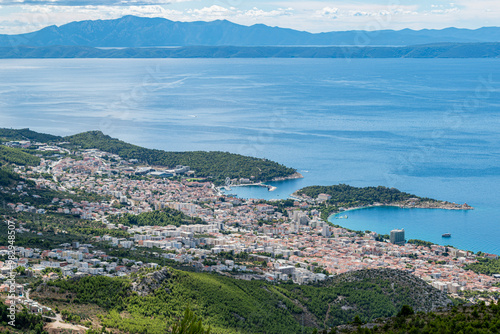 Makarska Riviera seafront on September, Croatia