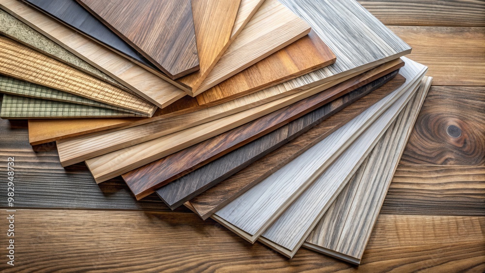 Fototapeta premium Wooden Flooring Laminate Sample Pack for Interior Design Projects and Home Renovations