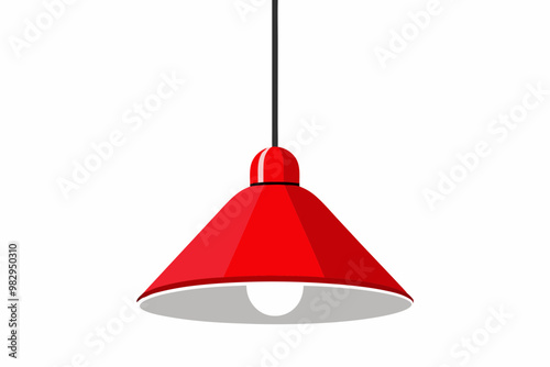 Pendant lamp line Icon on white background