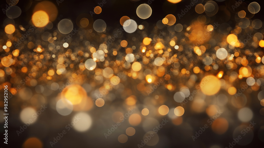 Blur bookeh gold lights or flashes on a dark gray color background Blur bookeh gold lights or flashes on a dark gray color background