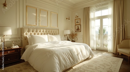 Hotel luxury rooms with accommodations. hotel interior. 
