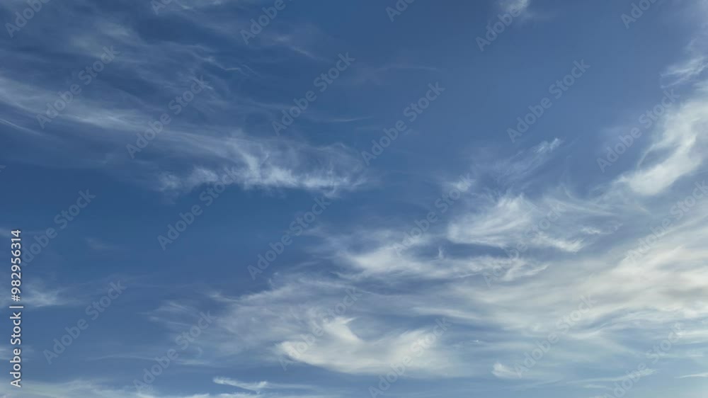 White clouds fly in the sky White clouds fly in the sky