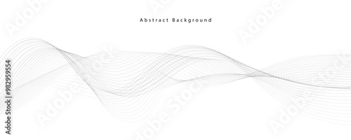 Abstract vector background with grey wavy lines. EPS10