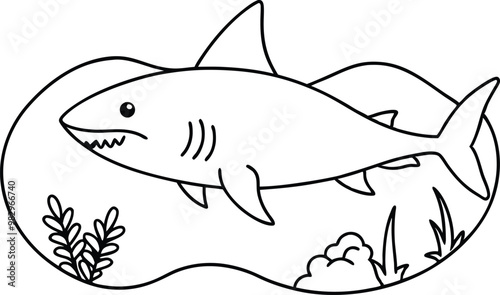 Wild Shark Tales Explore the Ocean with Hand-Drawn Art
