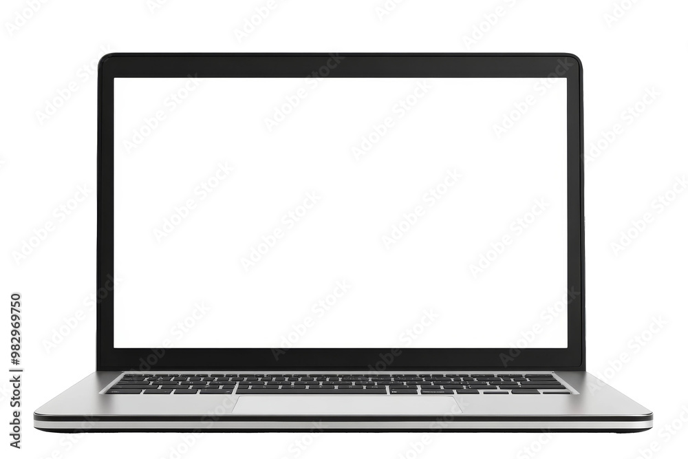 Laptop with blank screen, computer isolated on white background, clipping path, full depth of field Laptop with blank screen, computer isolated on white background, clipping path, full depth of field