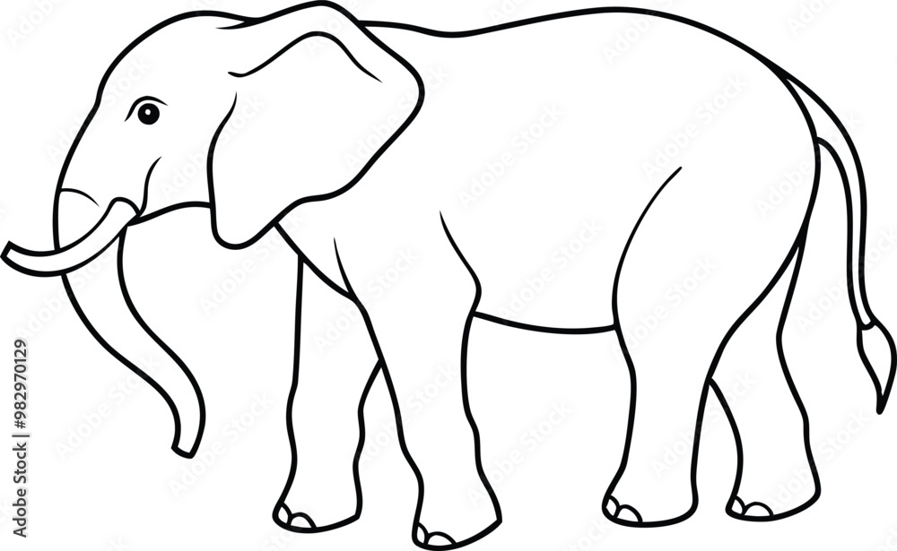 Elephants in Nature Hand Drawn Vector Art for Kids to Color
Elephants in Nature Hand Drawn Vector Art for Kids to Color
