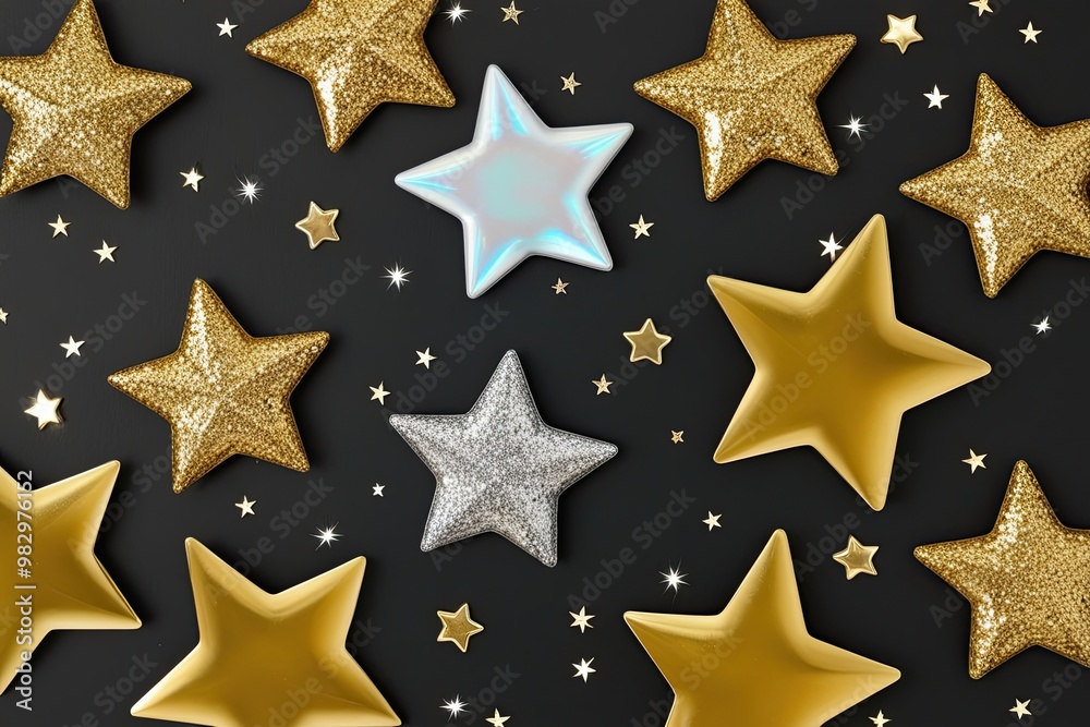 Stunning Shimmering Stars with Twinkle Effect on Dark or Colorful Backgrounds Stunning Shimmering Stars with Twinkle Effect on Dark or Colorful Backgrounds