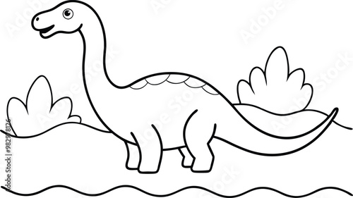 Dino Mania Colorful Adventures in a Dinosaur Vector Wonderland
