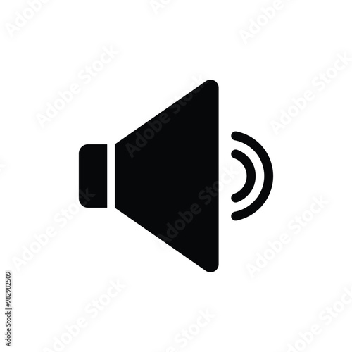 speaker, announcement, sound vector icon