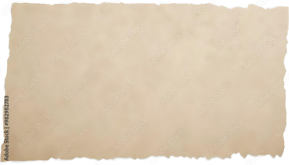 Blank, aged parchment paper with torn edges, offering a vintage texture ideal for design, backgrounds, or writing projects.
Blank, aged parchment paper with torn edges, offering a vintage texture ideal for design, backgrounds, or writing projects.