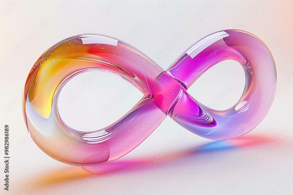 Neon lighting Infinity icon iridescent white background accessories futuristic Neon lighting Infinity icon iridescent white background accessories futuristic