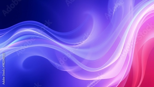 Abstract background with flowing lines in shades of blue, pink, and purple.